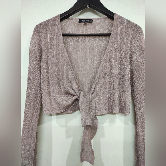 Rose golden Shrug cum Wrap top - Picture 6 of 15